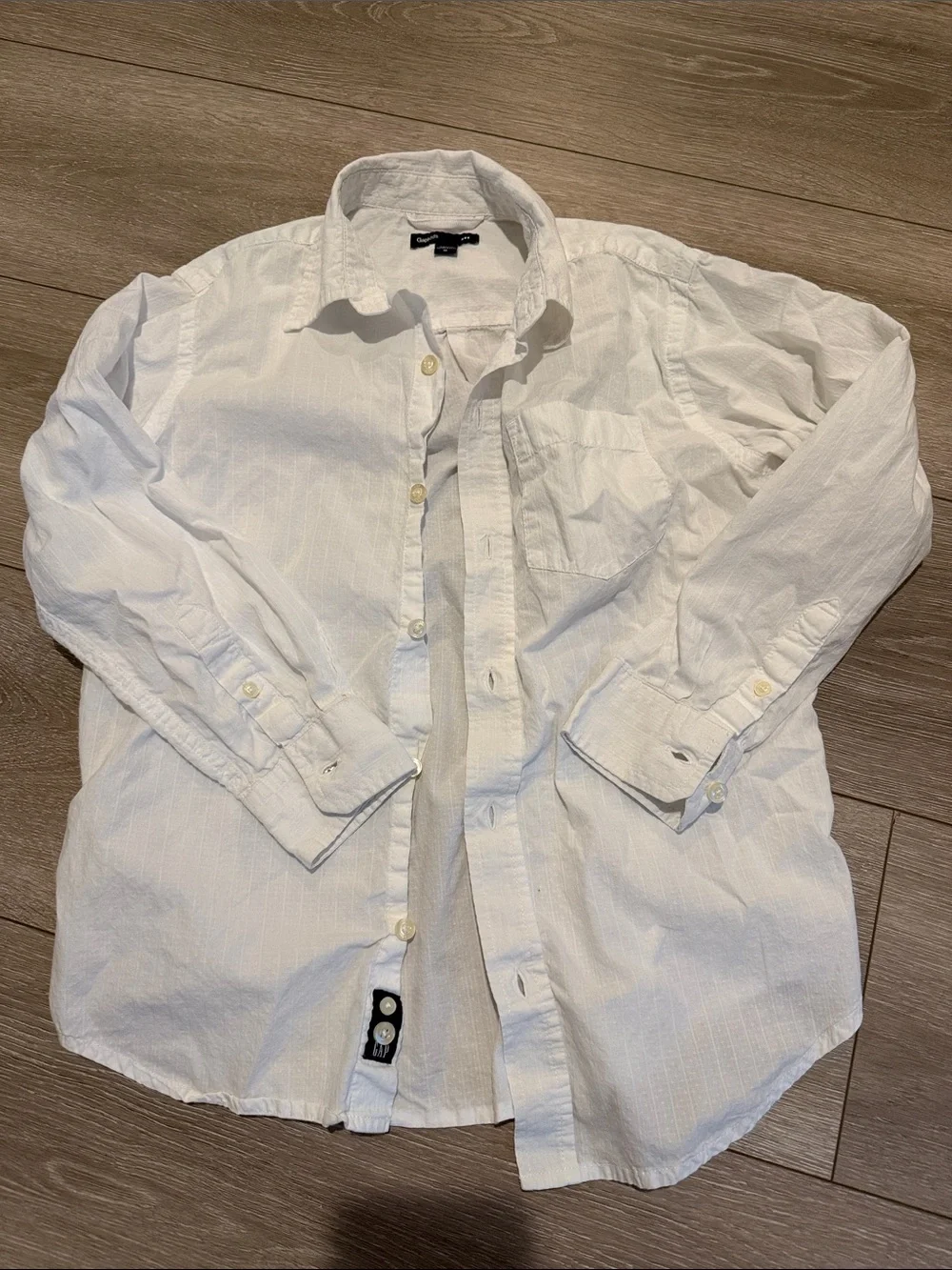 GAP White Men's Casual Button-Down Shirt
